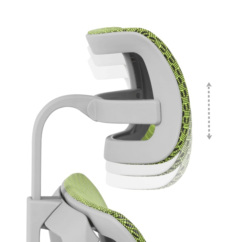 Ергономичен стол IOO Elite 2 сива рамка-зелен